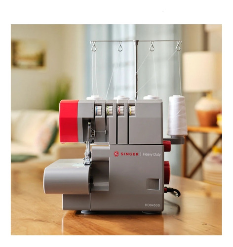 Maquina Coser Singer Hd0450s Serger Costura Corte De Telas