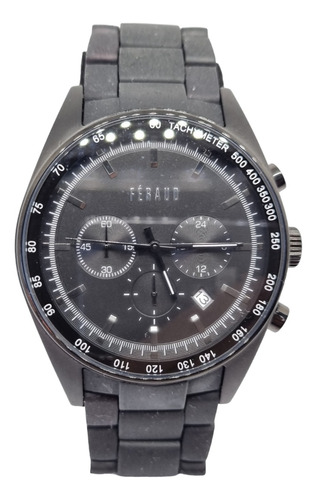 Reloj Hombre Silicona Feraud Lf40014gnn Negro