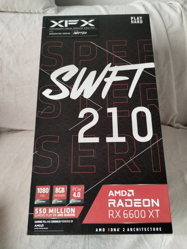 Placa De Video Xfx Amd Radeon Rx 6600 Xt 8gb / Villurka Comp