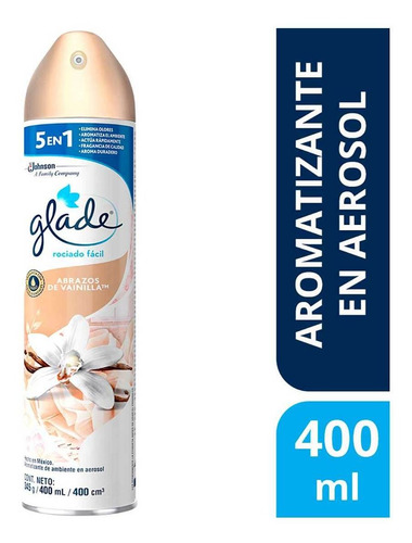 Aromatizante En Aerosol Glade Abrazos De Vainilla 400ml