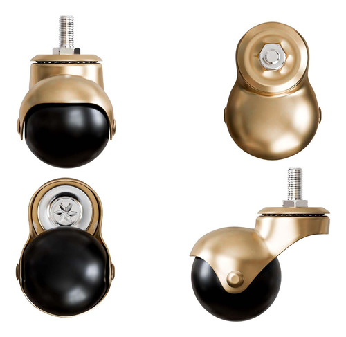 Juego De 4 Ruedas De Bola De Tono Dorado De 2 Pulgadas ...