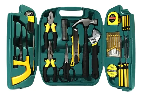 Kit Ferramentas 27 Peças Completo Alicates Martelo Multiuso - R$ 73,86