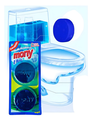 Doblepack Pastilla Azul Desinfectante Para Baño Wc (3 Pzs)