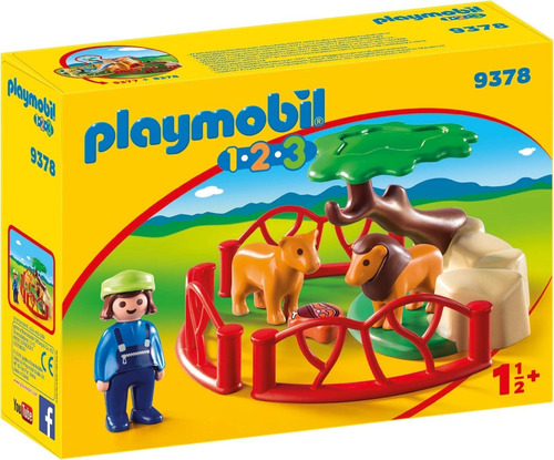 Playset Para Muñecas Y Muñecos Playmobil 1 2 3 9378 Recinto De Leones