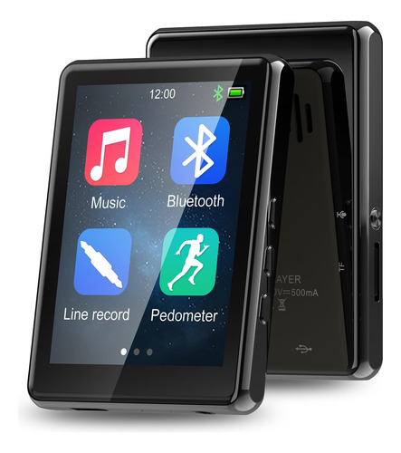 Reproductor De Mp3 De 64 Gb Con Bluetooth 5.3, Pantalla Táct