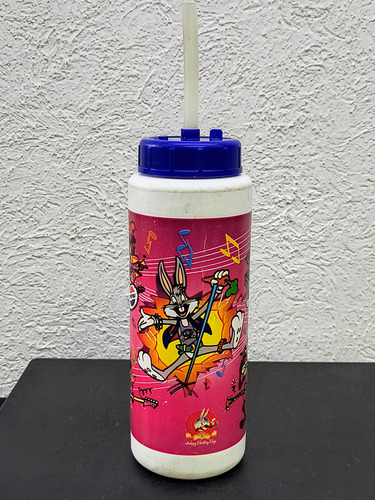 Pepsilindro Retro Looney Tunes 90's Vintage Bugs Bunny Rosa (Usado)