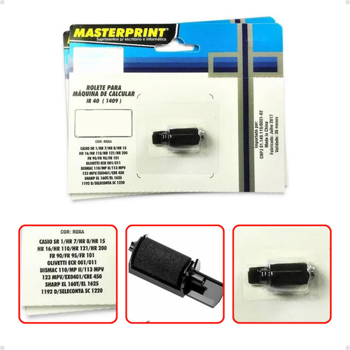 Rolete Tinta Calculadora Casio * Hr8 * Rc - 1 Unidade