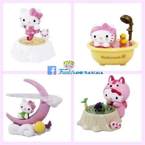 Set De 4 Figuras Hello Kitty Sanrio Originales (Usado)
