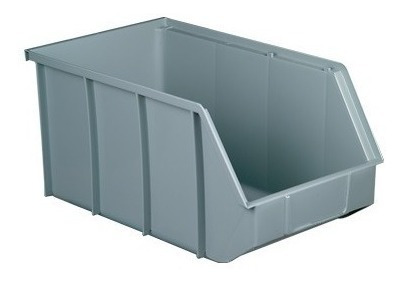 Imagen 1 de 1 de Caja Apilable Practic Box Pequena,gris 11x14x21 Cm, 4 Unds