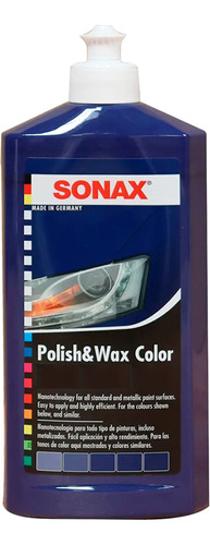  Cera Para Auto Azul Polish Wax Sonax 