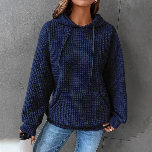 A Sudadera Casual Con Capucha Para Mujer