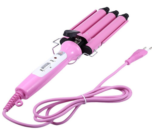 Rizadora Plancha Onduladora De Cabello Electrica De 3 Tubos 