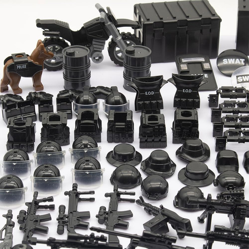 Building Block Toys Gonsausola Swat Team Con Sets De Armas