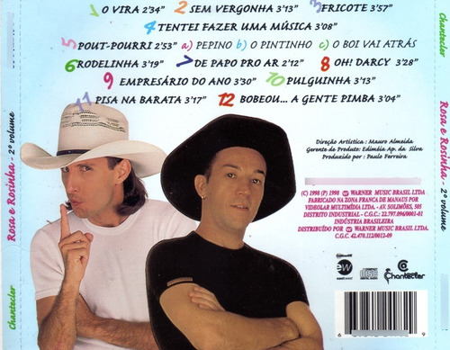 Cd - Rosa & Rosinha - Volume 2 + Single Fricote