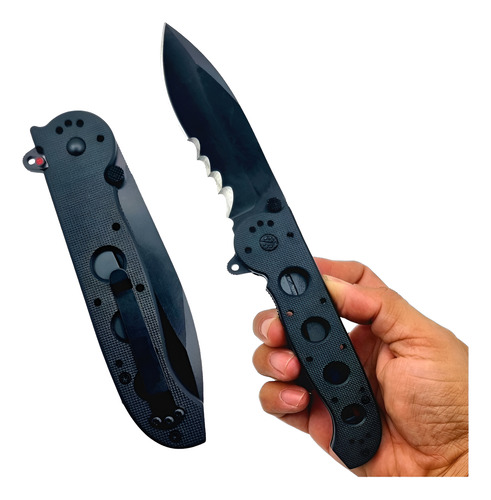 Canivete Tático Carson M21 Cabo G10 Clip Bolso C/ 2 Travas
