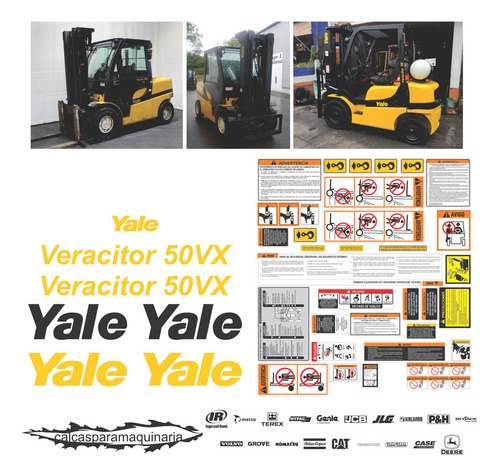 Juego De Calcas Para Yale Gp050 Vx
