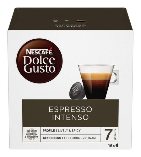 Nescafe Dolce Gusto Espresso Intenso (16 Cápsulas/16 Tazas)
