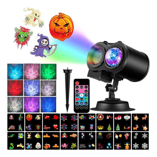 2 Remote Control Halloween Christmas Projector Lights