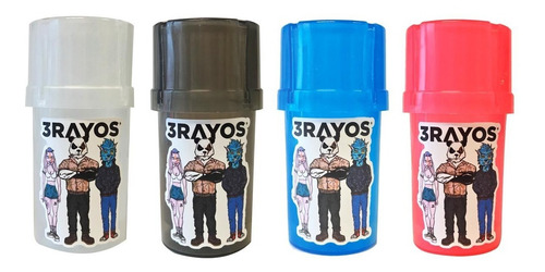 Imagen 4 de 9 de Picador Tainer 3 Partes Grinder Smellproof Azul X 1