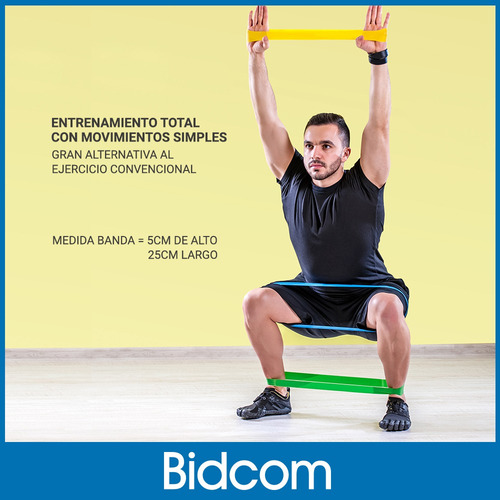 Set Kit Bandas Fitness Isometricas Accesorios Ejercicio