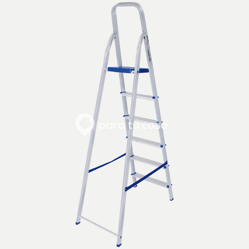 Escalera 6 Escalones Aluminio 1.30 Mts Mor