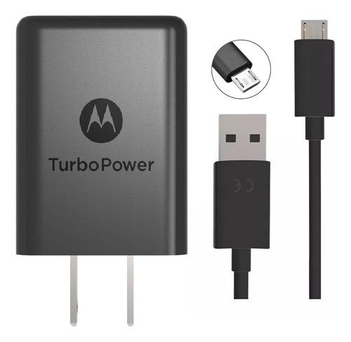 Turbo Cargador Motorola Original G5 G6 E4 E5 E6 Play Plus (Reacondicionado)