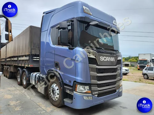 Scania R 450 Azul Modificada em 2023