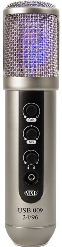 Microfone Condensador Digital Mxl Usb.009 24-bit/96khz Cor Cinza Claro