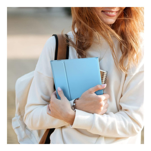 P/galaxy Tab S6 Lite 10.4 Azul Funda Con Teclado+mouse+lápiz