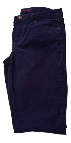 Pantalon De Pana Azul Oscuro Para Jovencita Talla 6/8 Tommy