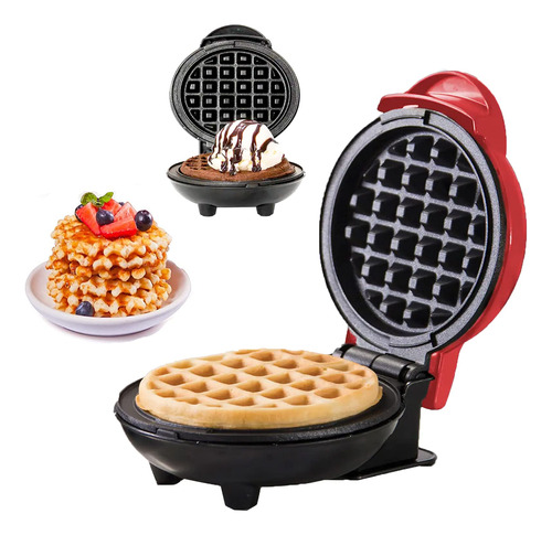 Mini Wafflerera Maquina Para Hacer Gofr 4  Diseño Compacto