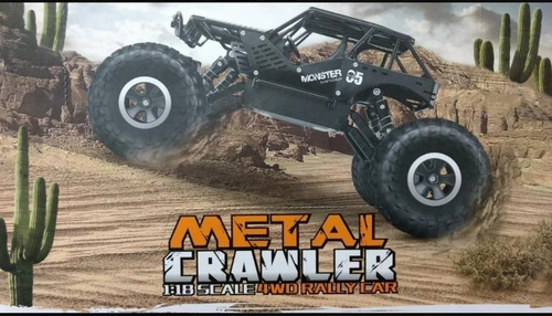 Carrinho Controle 4x4 Metal Crawler Rc 2.4 Monster Truck