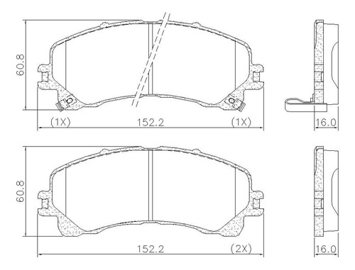 Pastilha De Freio Lonaflex S10/trailblazer - P-1533