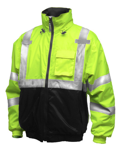 Chaqueta Bomber Alta Visibilidad Amarillo Hi Vis Talla Xl