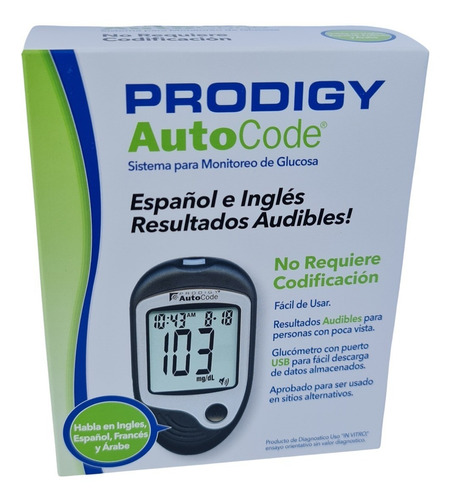 Kit Glucometro Prodigy 10 Test 10 Lancetas