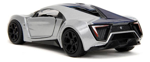 Lykan Hypersport Pink Slips 1:32 Jada Toys, color plateado, miniatura plateada