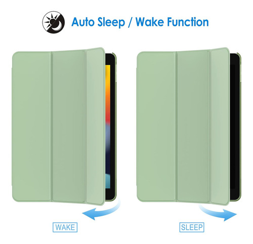 Funda Para iPad Jetech De 10.2 In, Generación 7/8/9, Verde