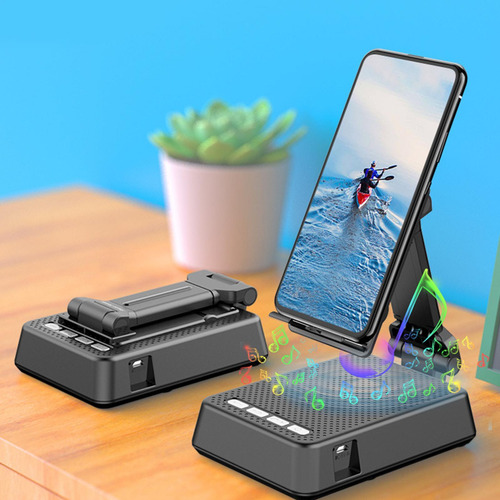 Altavoces Inalámbricos Portátiles Soporte Plegable Para Tabl