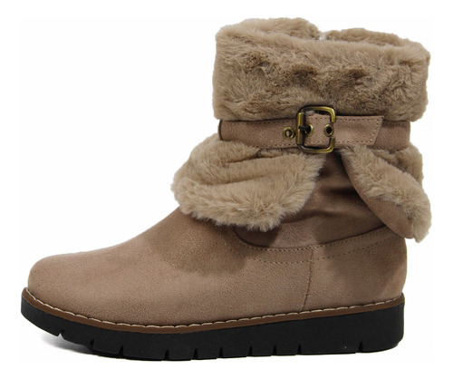 Botas De Gamuza Con Chiporro Mujer Invierno Color Escoger