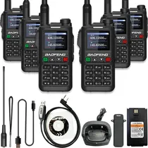 Comprar Ham Radio Comunicador Gps 10w Am\u002Ffm Uhf\u002Fvhf Lcd Type C Kit 6