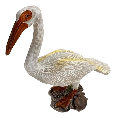 Pelicano 8cm Blanco Complemento Para Pesebre