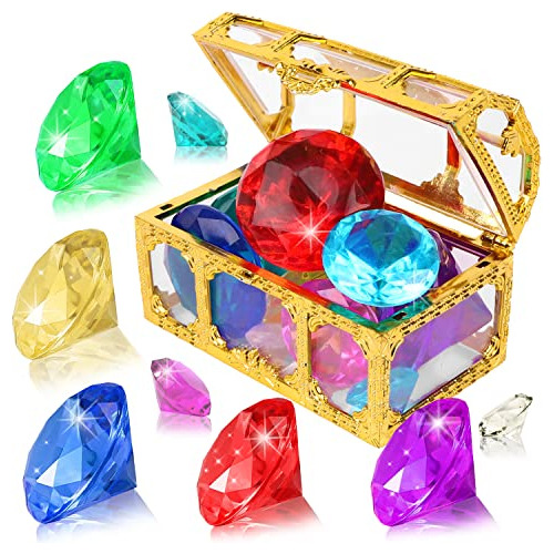 Yujun Diving Gem Pool Toys 10 Colorful Big Diamond Gem Con T