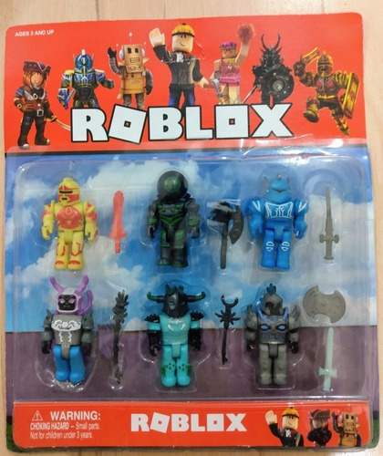Roblox Muneco Blister X 6 Mercado Libre - blíster con seis muñecos roblox accesorios y juguetes