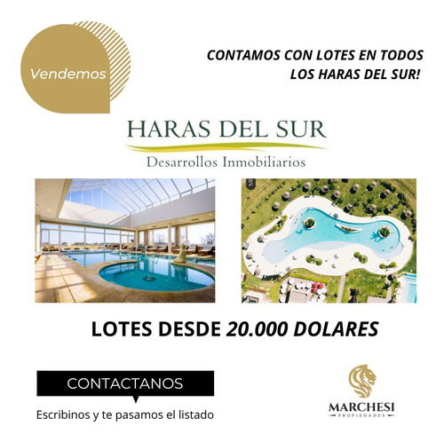 Lote Terreno En Haras Del Sur 1, Real Oportunidad De Inversion