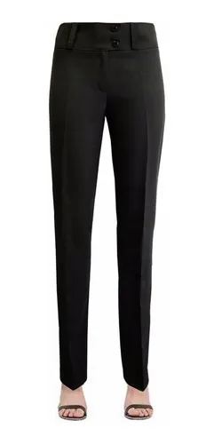 Pantalon Capri Pescador De Vestir Semi Elastizado Mujer