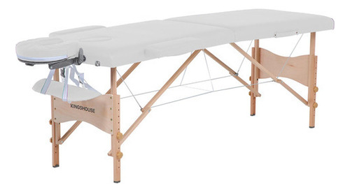 Cama Para Masaje Plegable Portatil De Madera Y Vinil Color Blanco Cama De Masaje Profesional Altura Ajustable Con Bolsa De Transporte Fisioterapia Tatatuajes Tratamientos De Belleza