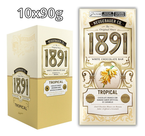 Tablete Chocolate Tropical 1891 Neugebauer 10x90g