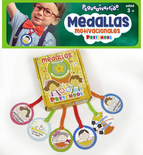 Medallas Motivacionales Preescolar Infantil Didáctico Pack 1