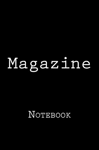 Magazine Notebook, 150 Lined Pages, Softcover, 6 X 9