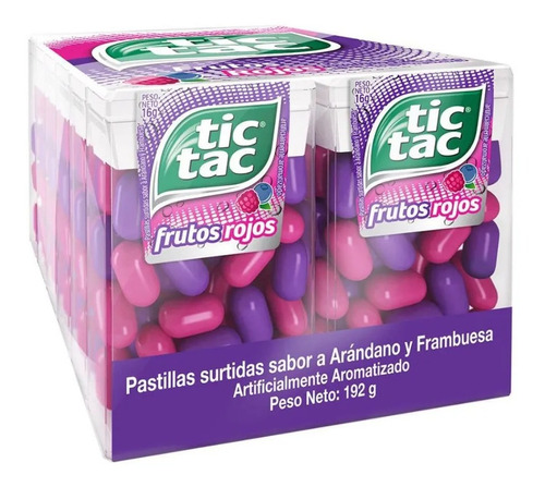 Pastillas Tic Tac Dupla Frutos Rojos X12- Candy Market 